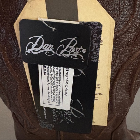 Dan Post Metaya western leather boots sz 10 medium New - Picture 5 of 10